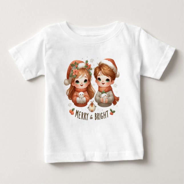 Fröhlicher und heller T - Shirt für Kinder (Vorderseite)
