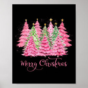 Fröhlicher und heller Weihnachtsbaum Süße Xmas-Pyj Poster