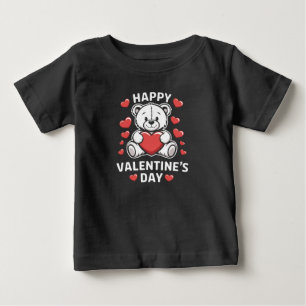 Fröhlicher Valentinstag Bär vday Baby T-shirt