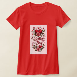 Fröhlicher Valentinstag Personalisiertes Geschenk T-Shirt