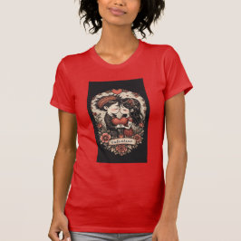 Fröhlicher Valentinstag Personalisiertes Geschenk T-Shirt