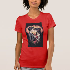 Fröhlicher Valentinstag Personalisiertes Geschenk T-Shirt