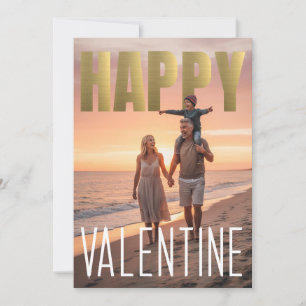 Fröhlicher Valentinstag PhotoPop Sonnenuntergang H Feiertagskarte