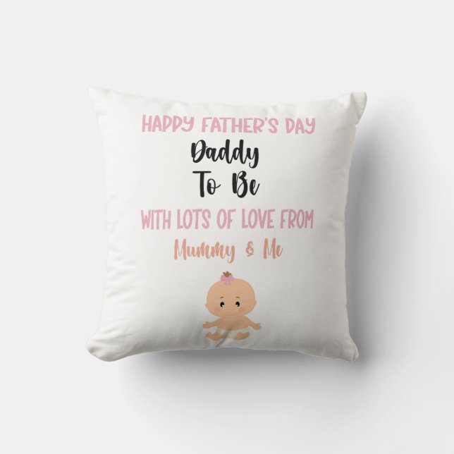 Fröhlicher Vater zum Kissen (Vorderseite)