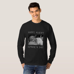 Fröhlicher Vatertag Neues Papa-Foto T-Shirt