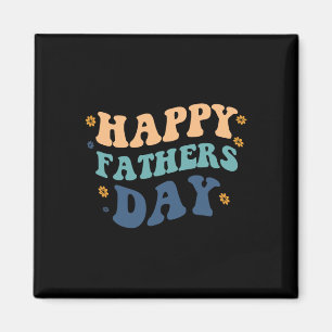 Fröhlicher Vatertag Vatertag von der Sohn-Tochter Magnet