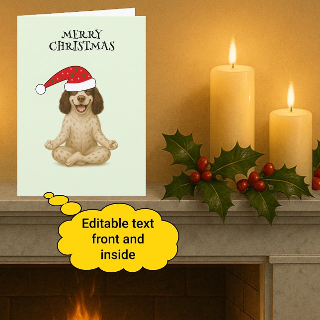 Fröhlicher Weihnachten Hund Yoga Pose (Von Creator hochgeladen)