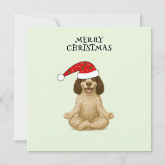 Fröhlicher Weihnachten Hund Yoga-Pose