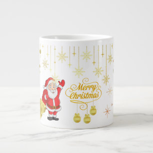 Fröhlicher Weihnachten & Neujahr Becher Jumbo-Tasse