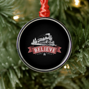 Fröhlicher Weihnachts-Express Nordpol Weihnachten Ornament Aus Metall
