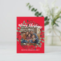 Fröhlicher Weihnachts-Kranz Foto Personalisiert Fa