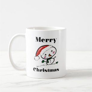 Fröhlicher Weihnachts-Singvogel Kaffeetasse