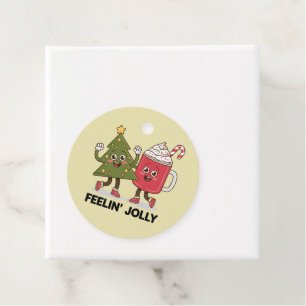 Fröhlicher Weihnachtsbaum Kaffee Liebhaber Winter Geschenkanhänger