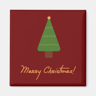 Fröhlicher Weihnachtsbaum-Magnet Magnet