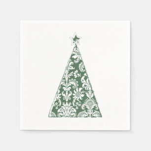Fröhlicher Weihnachtsbaum Serviette