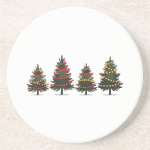 Fröhlicher Weihnachtsbaum Weihnachts-Shirts für Fr Getränkeuntersetzer