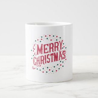 Fröhlicher Weihnachtsbecher | Festlicher Feiertags Jumbo-Tasse
