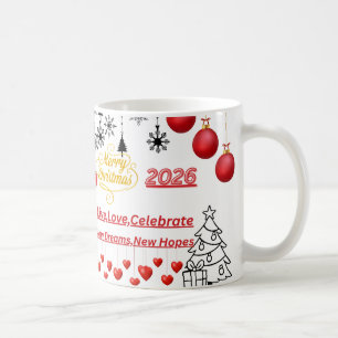 Fröhlicher Weihnachtsbecher – Festlicher Feiertags Kaffeetasse