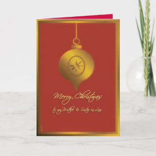 fröhlicher Weihnachtsbruder & Schwiegerschwester, Feiertagskarte