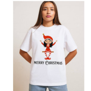 Fröhlicher Weihnachtself - Frohe Feiertage Tri-Blend Shirt
