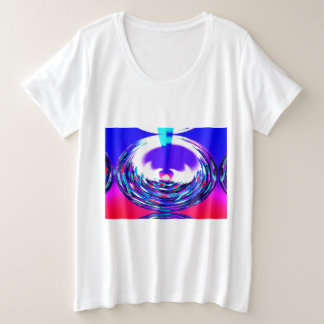 Fröhlicher Weihnachtsgeist überall festlich Große Größe T-Shirt