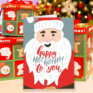 Fröhlicher Weihnachtsgruß von Santa Ho Ho Ho Karte