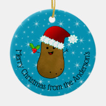 Fröhlicher Weihnachtskartoffel personalisiert