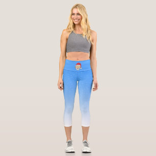 Fröhlicher Weihnachtsmann Capri Leggings