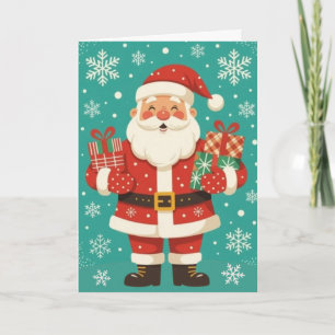 Fröhlicher Weihnachtsmann Feiertagskarte