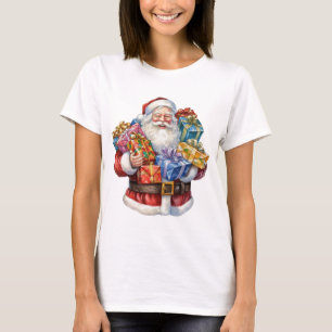 Fröhlicher Weihnachtsmann Klassisches Weihnachten T-Shirt