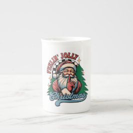 Fröhlicher Weihnachtsmann Prozellantasse