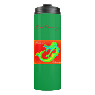 fröhlicher Weihnachtsrot Thermosbecher
