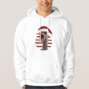 Fröhlicher Weihnachtsstrich mit Weihnachtsmannmütz Hoodie