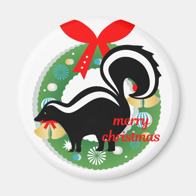 fröhlicher Weihnachtssunk Magnet (Vorne)