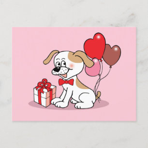 Fröhlicher Welpe Postkarte