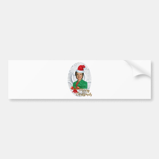 fröhlicher xmas Hillary clinton Autoaufkleber (Vorne)