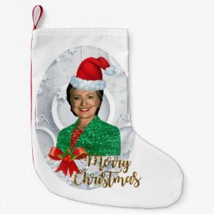 fröhlicher xmas Hillary clinton Strumpf Kleiner Weihnachtsstrumpf