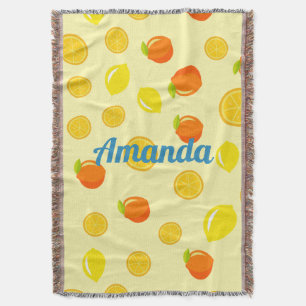 Fröhlicher Zitrus: Zitronen und Orangen Decke