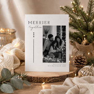 Fröhlicher Zusammen Minimalistische Familienfoto W Karte