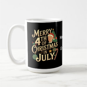 Fröhliches 4. Weihnachten im Juli Lustige Biden Me Kaffeetasse
