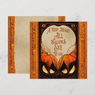 Fröhliches Allerheiligen-Abend | Vintage-Halloween Einladung