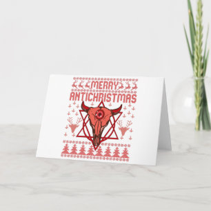 Fröhliches Antichristmas Lustiges Weihnachten Häss Karte