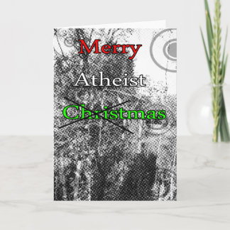 Fröhliches Atheisten-Weihnachten Feiertagskarte