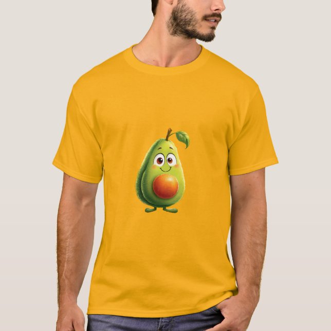 Fröhliches Birnenmaskottchen T-Shirt (Vorderseite)