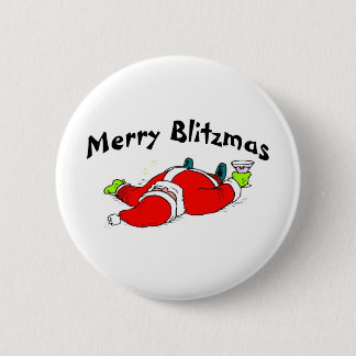 Fröhliches Blitzmas Sankt Button