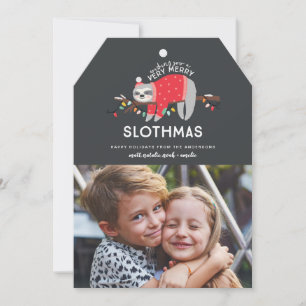 fröhliches, buntes Weihnachtsfest Foto Feiertagskarte