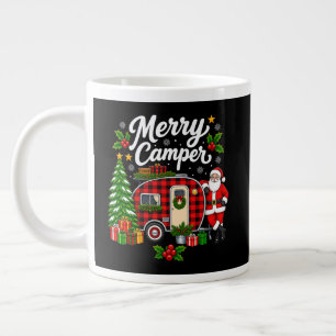 Fröhliches Camper Festlicher Santa Camping Weihnac Jumbo-Tasse