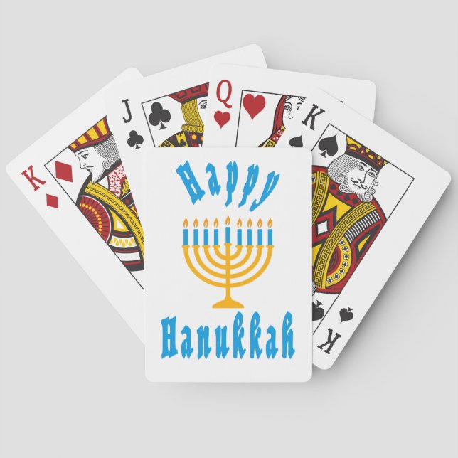 Fröhliches Chanukka Spielkarten (Rückseite)