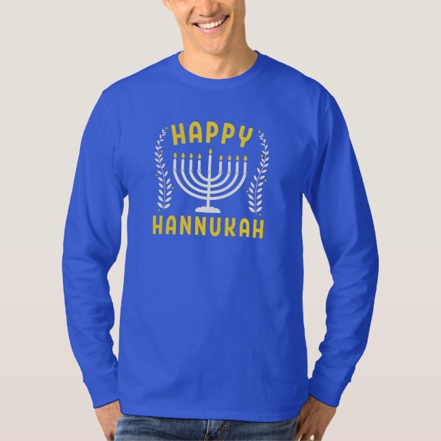 Fröhliches Chanukka T-Shirt (Vorderseite)