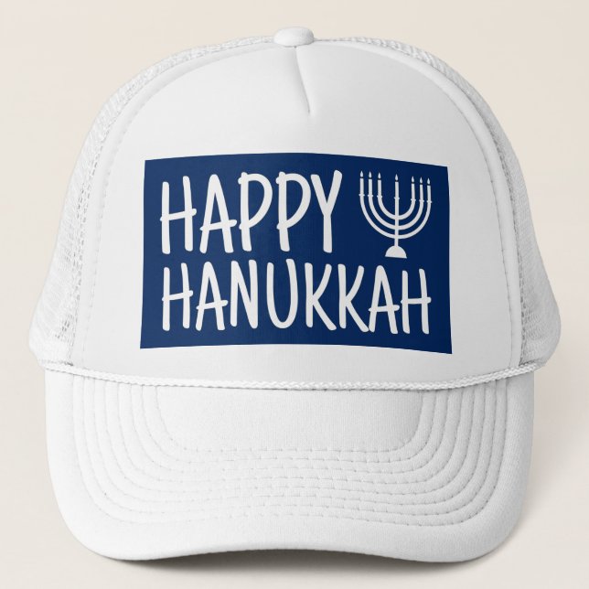 Fröhliches Chanukka Truckerkappe (Vorderseite)